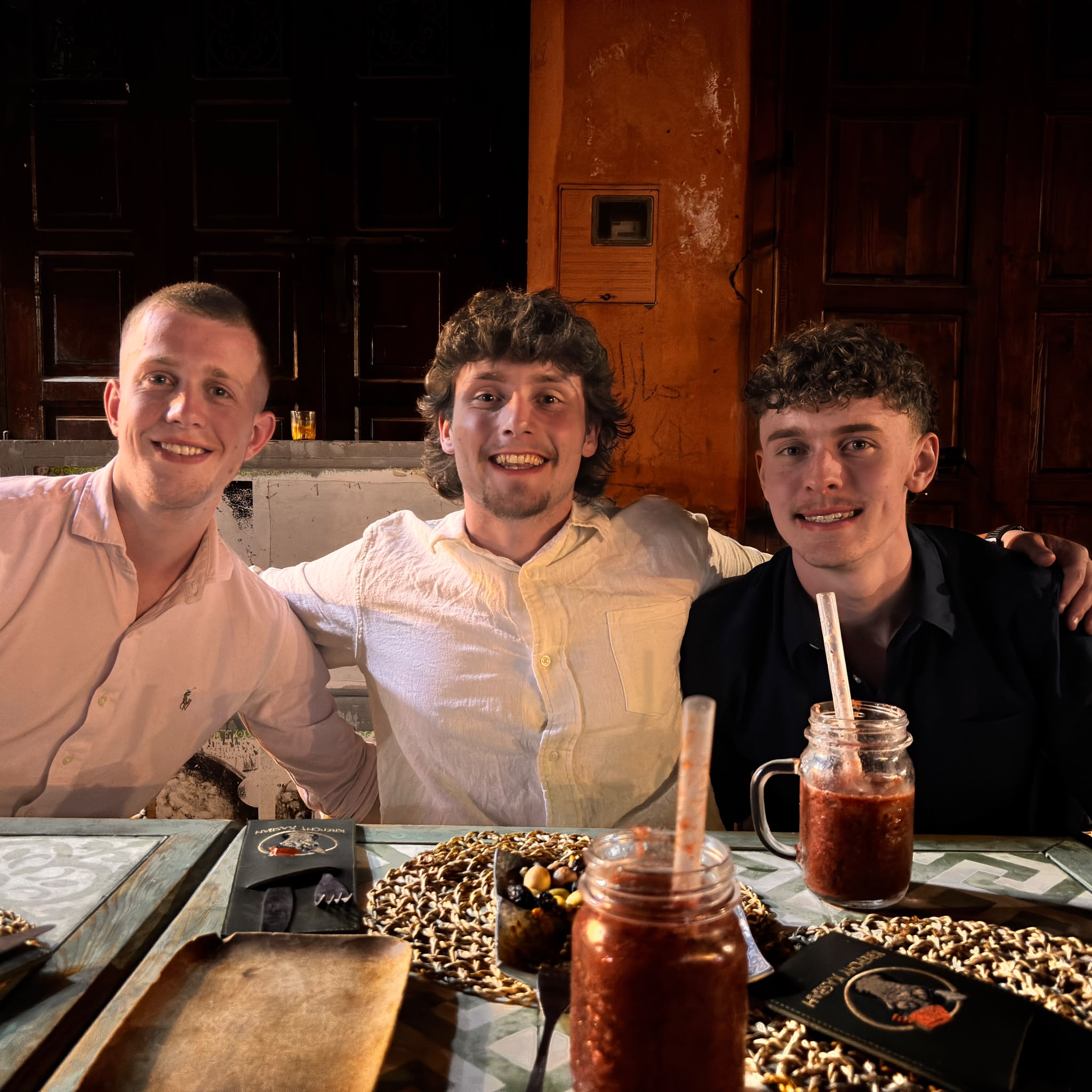 Will, Jack and Tom in Marrakesh