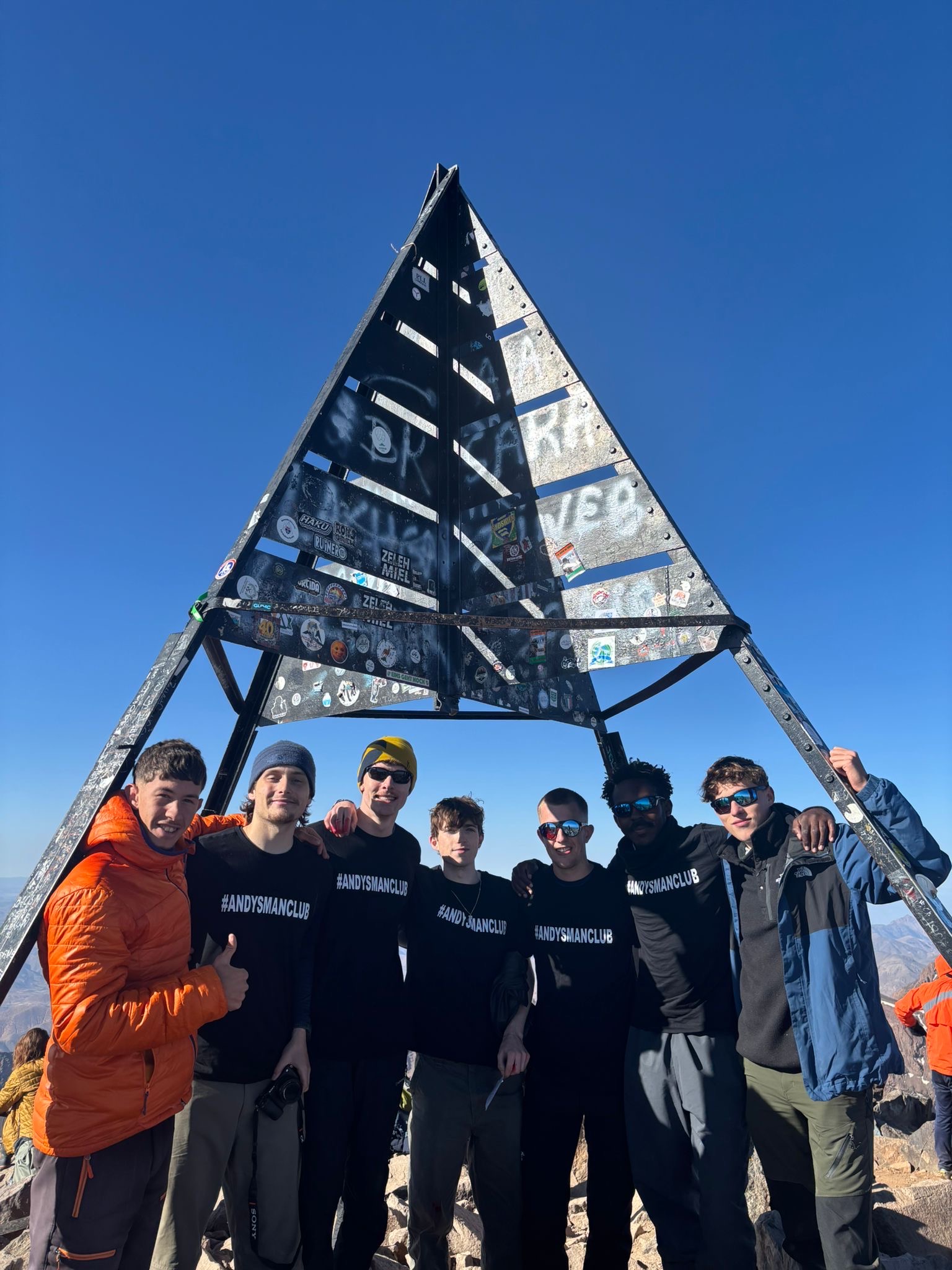 Toubkal summit, Andy's Man Club