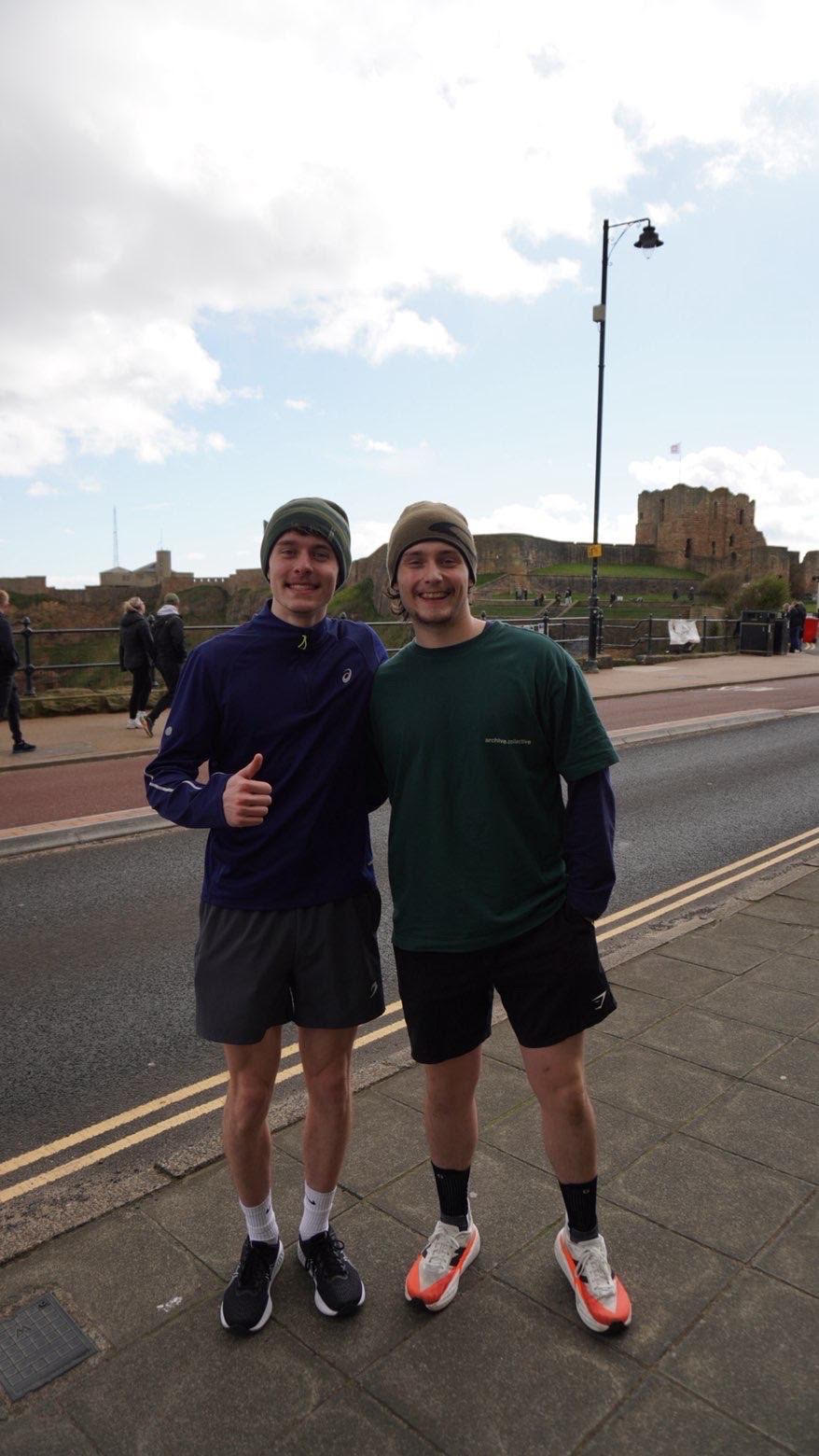 Will and Jack at Tynemouth